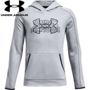 Under Armour Boys' Armour Fleece Wordmark Hoodie Size S